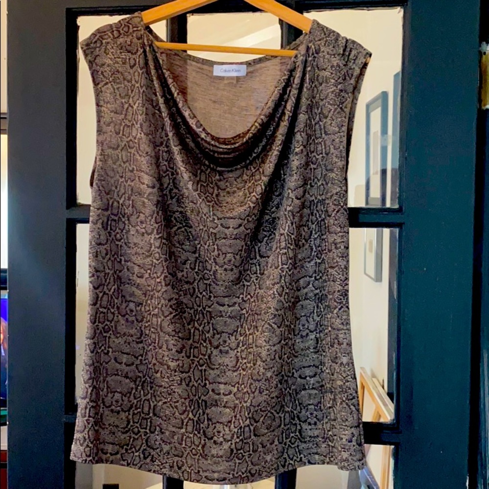 Sparkle animal print shirt